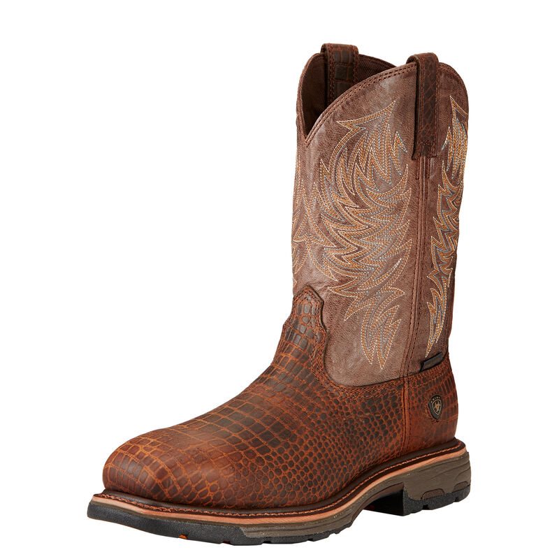 Ariat WorkHog Kahverengi Iş Ayakkabıları Erkek (42176-495)